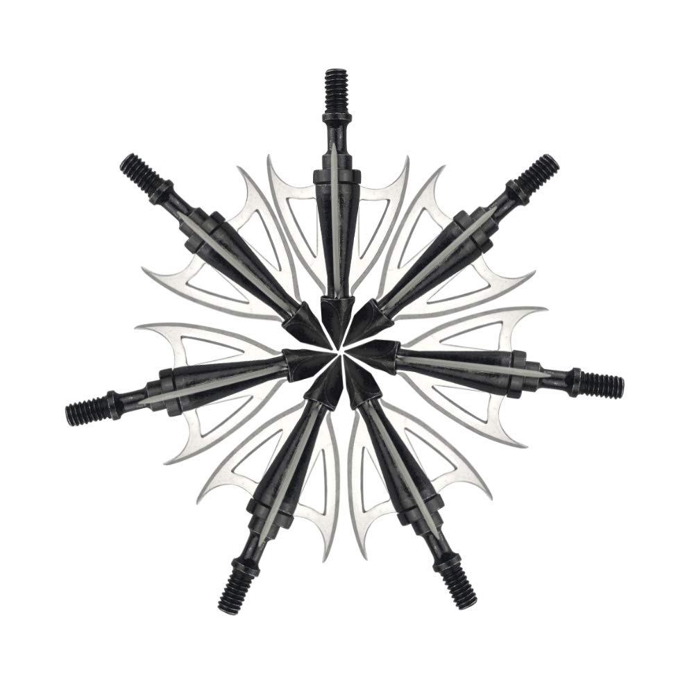 Milaem Edelstahl Pfeilspitzen 12er Pack - Jagdspitzen Für Bogenschießen 100-200grain