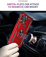 Vista 3 de Androgate for Moto G Stylus 5G 2021 Case with HD Screen Protector, Military-Grade Ring Holder Stand Car Mount 16ft Drop Tested Protective Cover