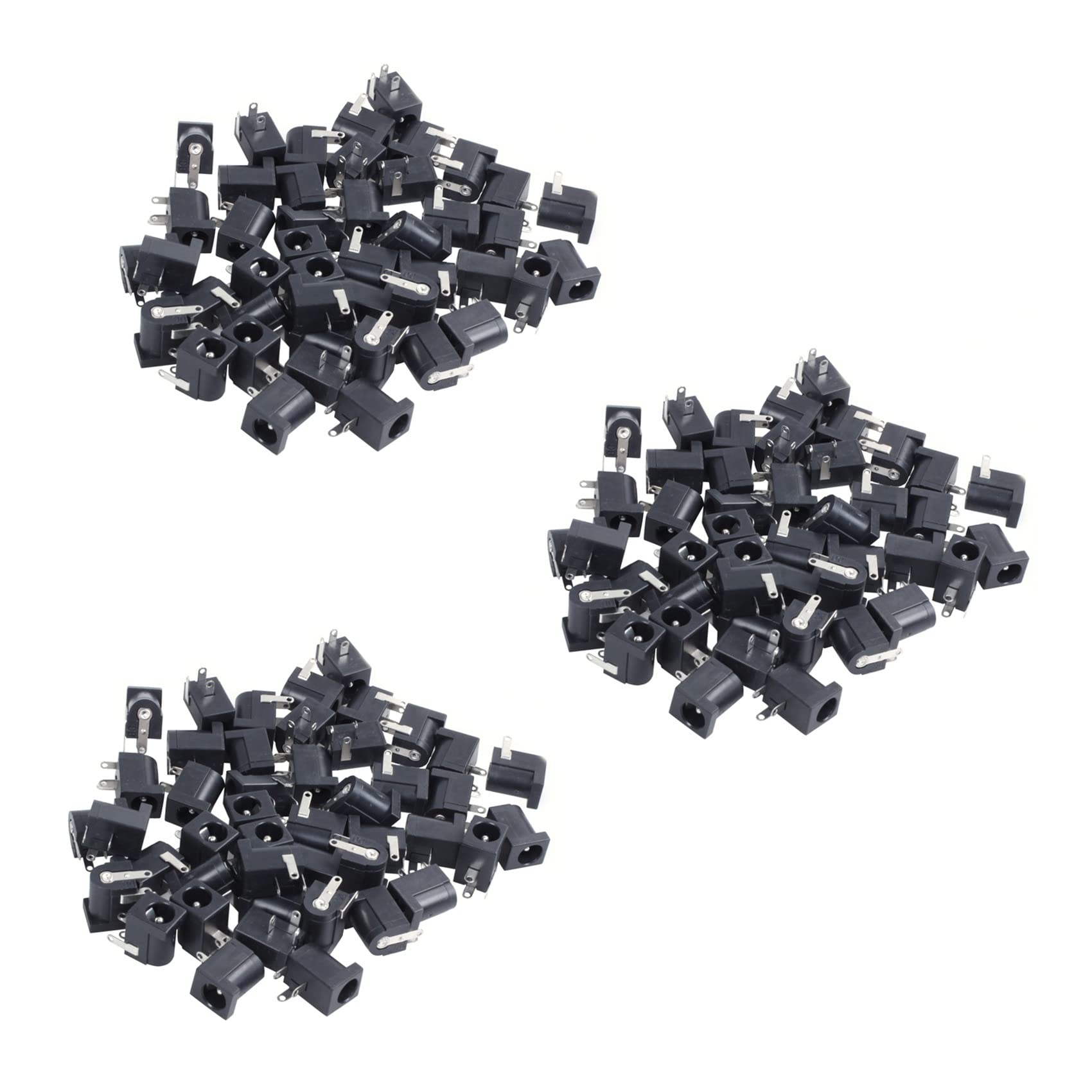 Jnchdghwa 135 Pcs DC Power Jack Socket 2.1mm x 5.5mm -Type PCB Mount DC-005