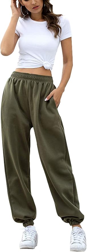 Viottiset Pantaloni Sportivi Donna Tasche Vita Alta Sportivo Pants Palestra  Pantaloni da Jogger Jogging Pantaloni Lounge : Amazon.it: Abbigliamento
