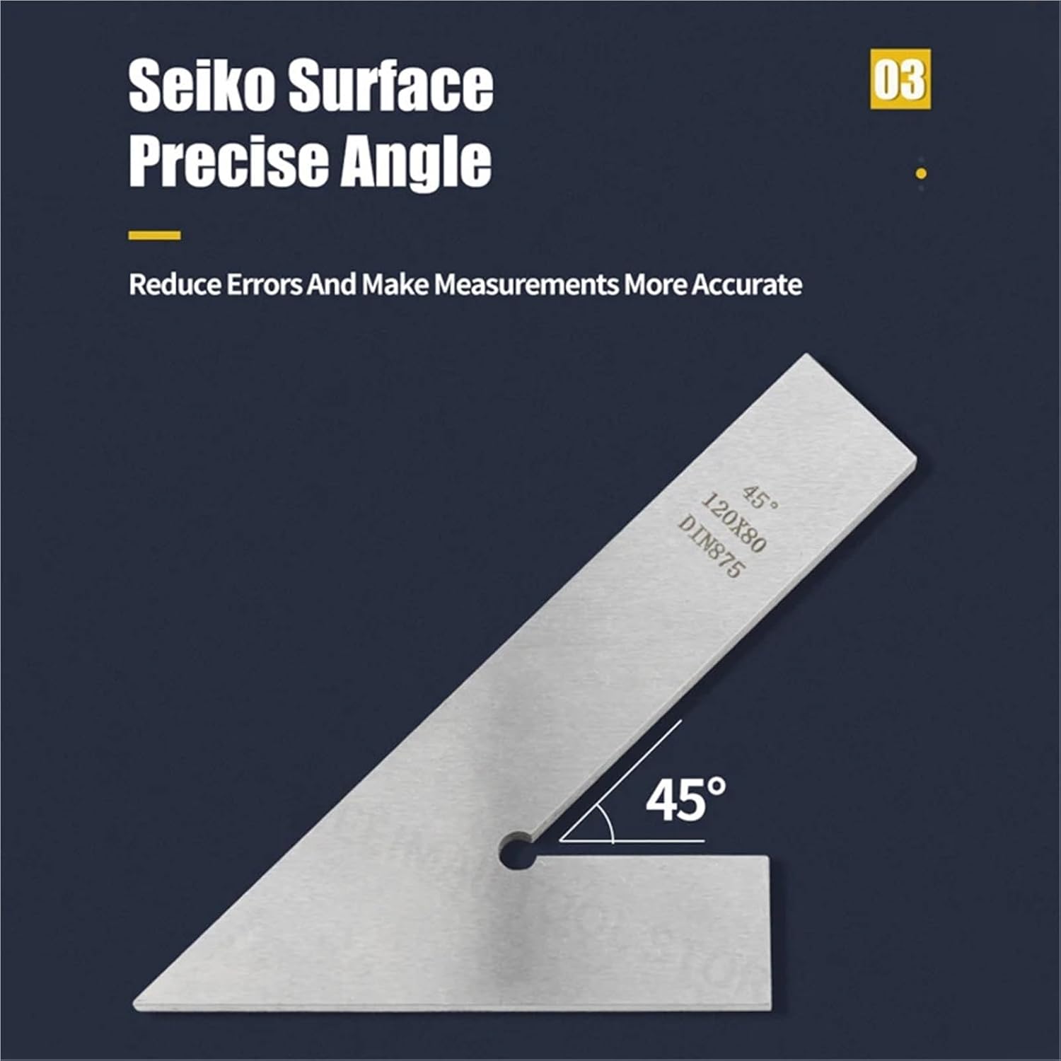 45 Degree Flat Edge Square Ruler For Carpentry Measurment Try Square Carpenter Tools Woodworking Metal Angle Ruler Set Squares(200x130 With Base 45)