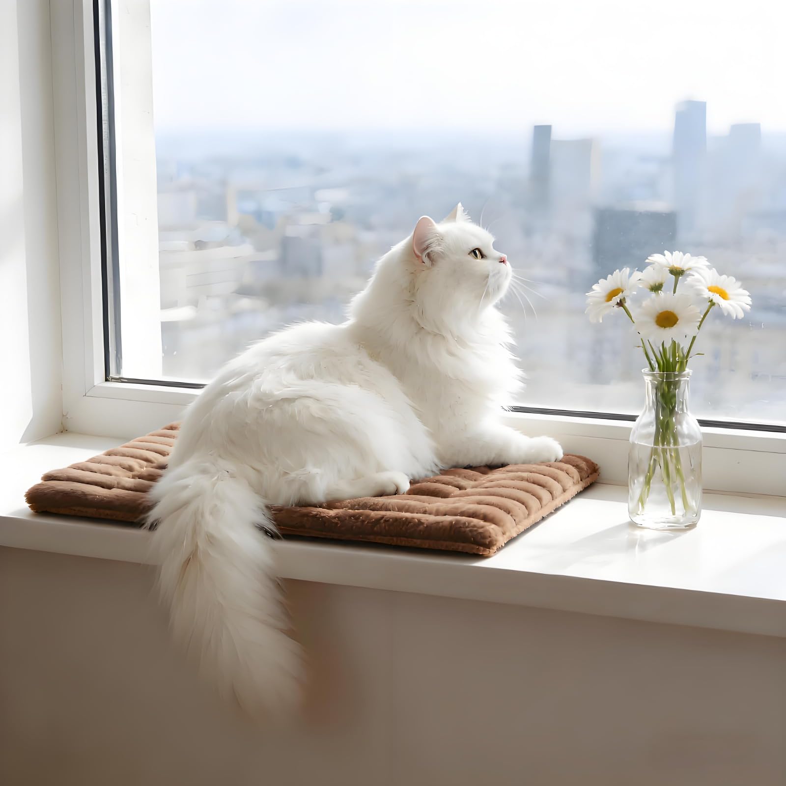 Generisch Selbstheizende Katzenmatte waschbare Katzenmatte und Hundedecke mit Rutschfester Unterseite für Katzen - und Hundebett