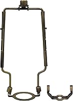 Vista 1 de Creative Hobbies Arpa de lámpara ajustable de 8 pulgadas, 9 pulgadas, 10 pulgadas, incluye base regular y base Uno y remate (latón antiguo)