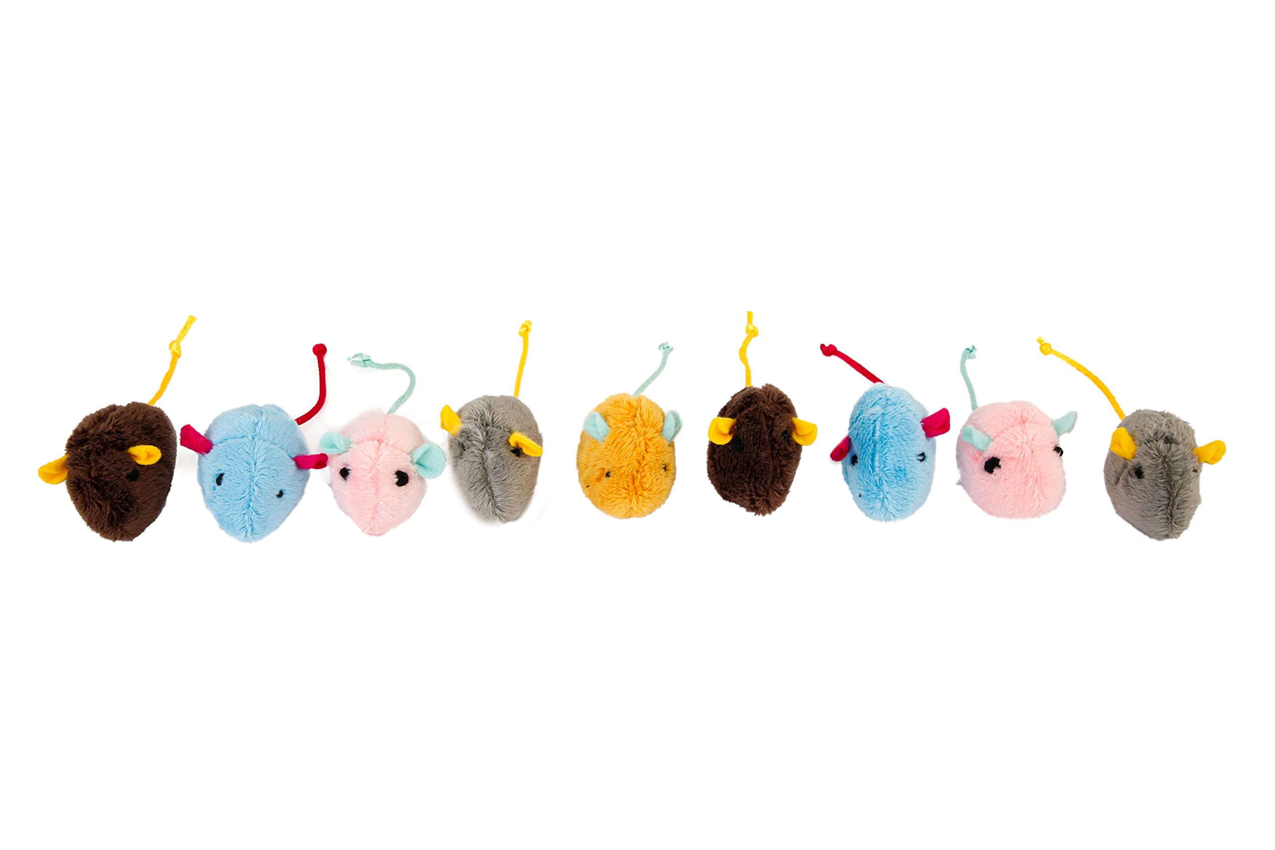 Hartz Cattraction Lot de 10 Souris froissées avec Vigne argentée et Herbe à Chat