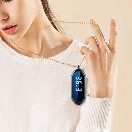 Trendy Retail Air Purifier USB Wearable Necklace Negative Ionizer Anion Cleaner Black