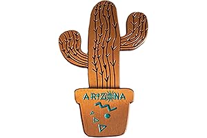 Arizona Souvenirs: Bronze Saguaro Cactus Magnet - Embodying the Desert's Essence