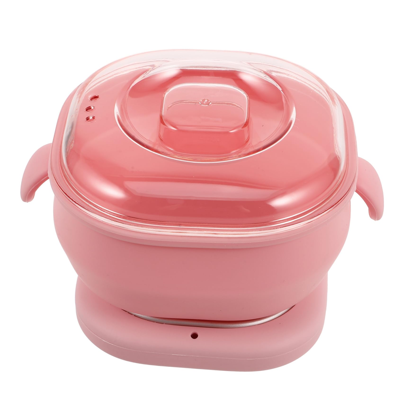 Scaldacera Elettrico Pieghevole in Silicone Rosa, per Gambe e Ascelle | Fusione Rapida e Uniforme, Uso Casa o Salone, Superficie Antiaderente, Facile da Pulire e Riporre