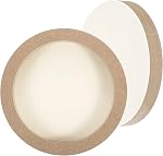 PATIKIL 12" Wood Panels Board, 2 Pack Unfinished Round Art Wood Canvas Panel Painting Boards for DIY Craft Painting Use, Wood Color