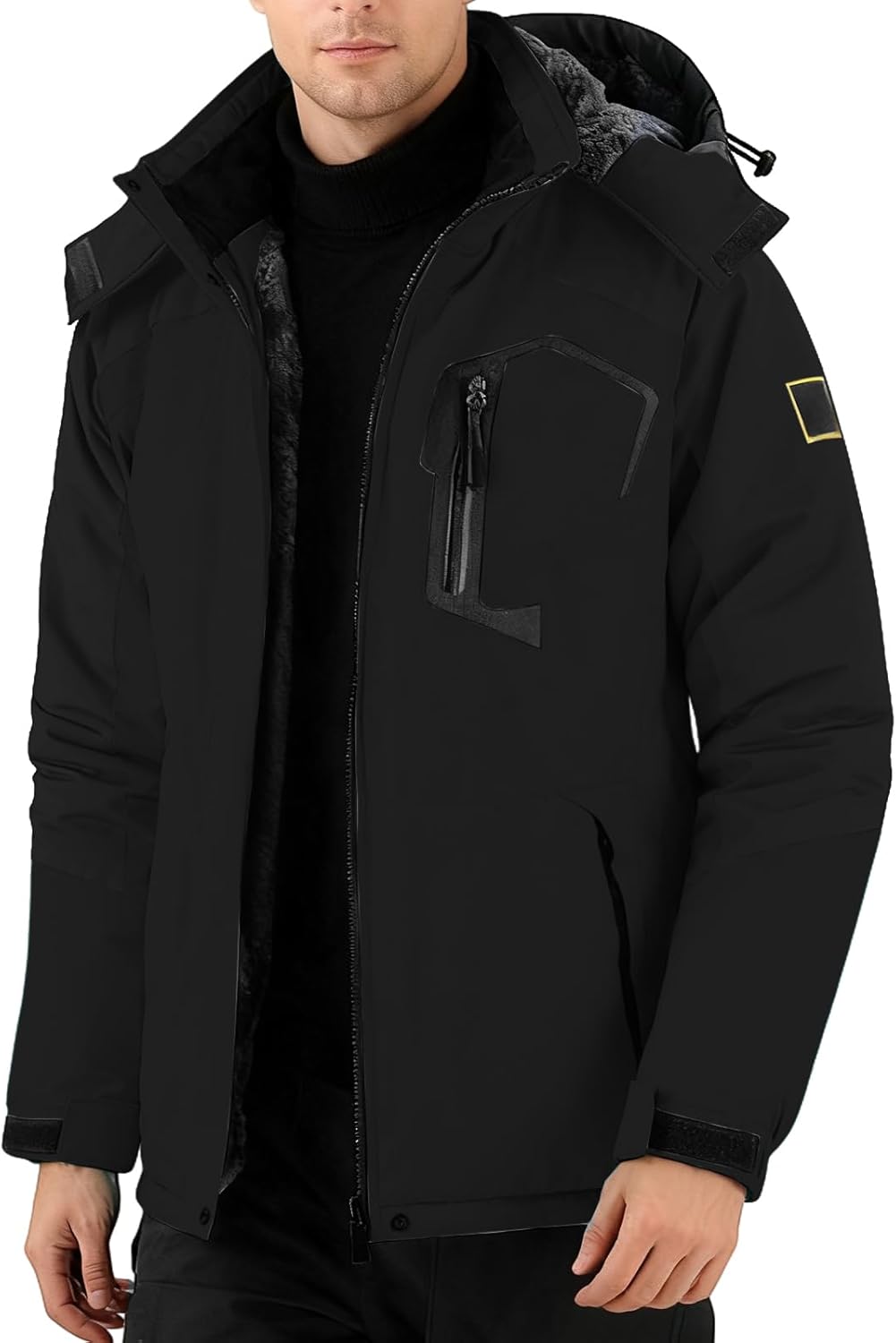 Ski Jacket Men Women 2025 Insulated Thermal Warm Winter Snow Coat Hooded Zip Waterproof Snowboarding Jacket