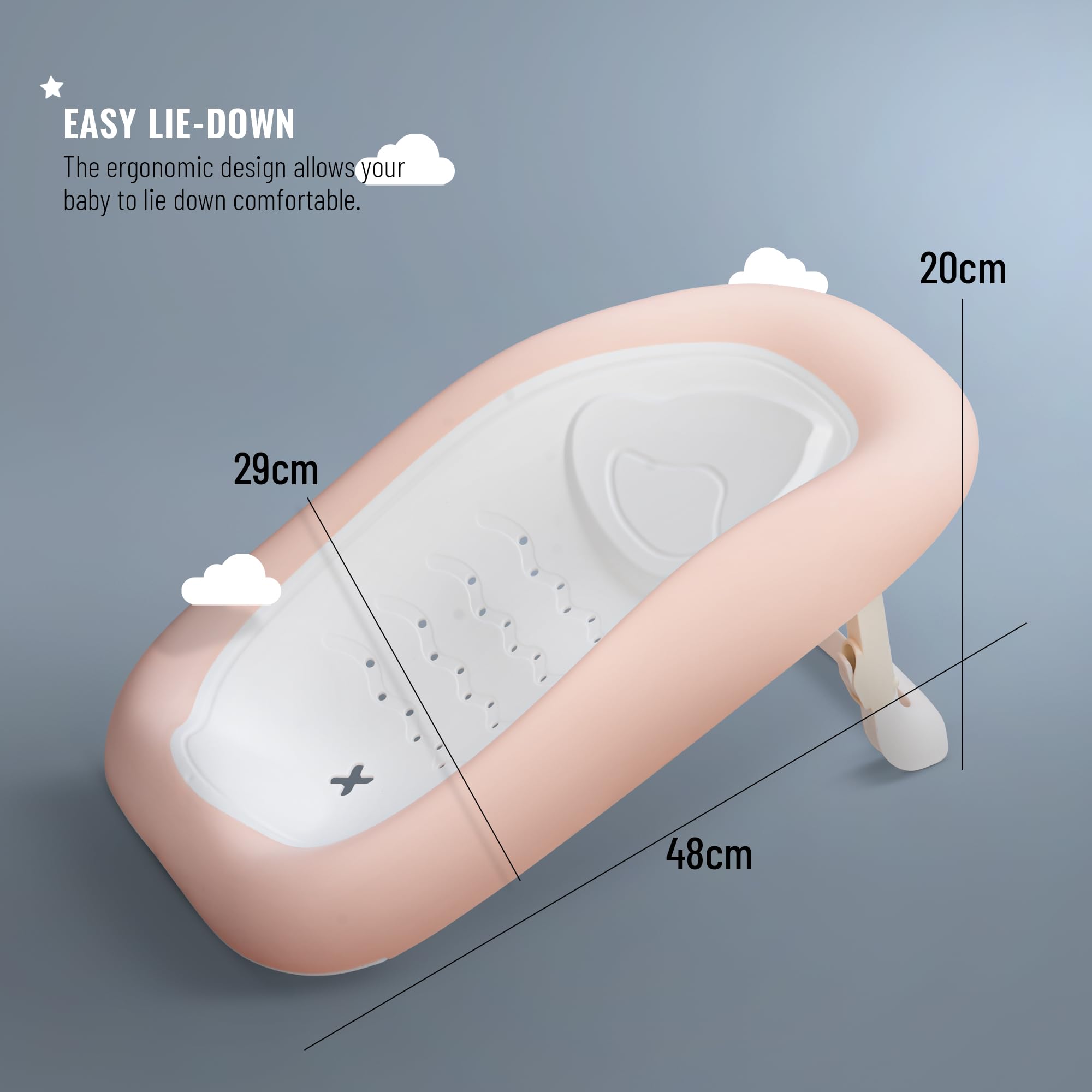 Baybee Frozy Bath Tub Seat for Babies | Portable Bather with Anti-Slip Edges & Suction Cup | Hanging Shower Seat | New Born Bathtub for 0 to 12 Months (Pink) - Image 8 thumbnail