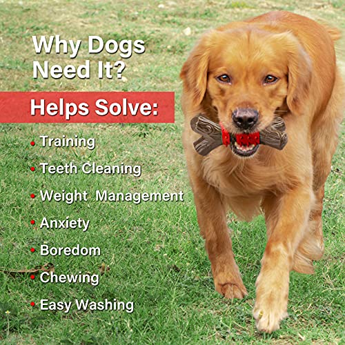 RANTOJOY Tough Dog Toys Aggressive Chew Toys for Large Dogs, Durable Dog Chew Toys for Medium Large Breed, Nylon Rubber… - Image 5