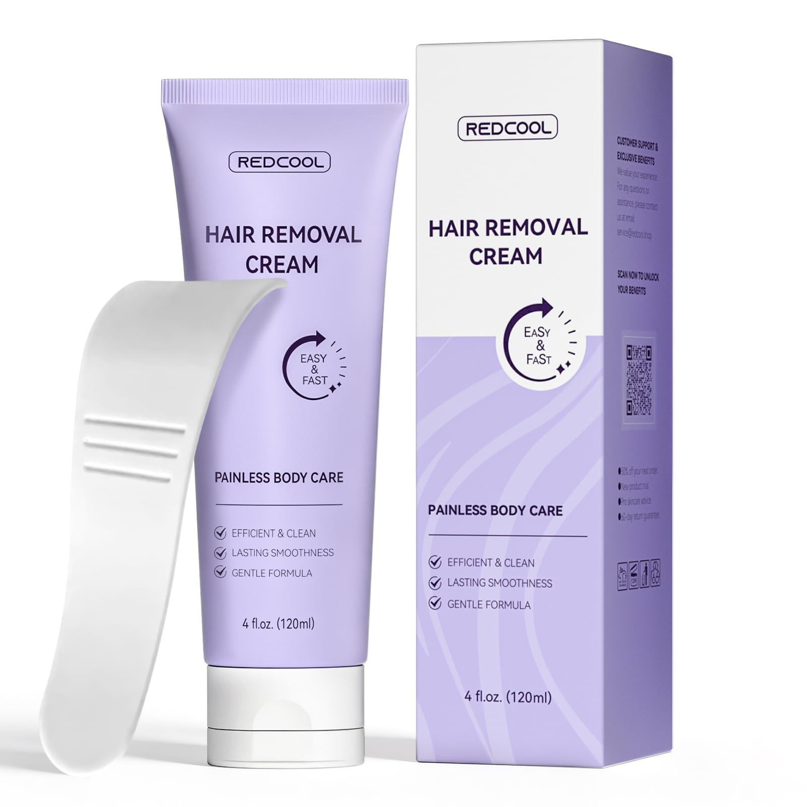 Body & Facial Hair Removal Cream for Women & Men, Painless Depilatory Cream for Sensitive Skin, Gentle Hair Remover for Legs, Arms, Underarms & Bikini