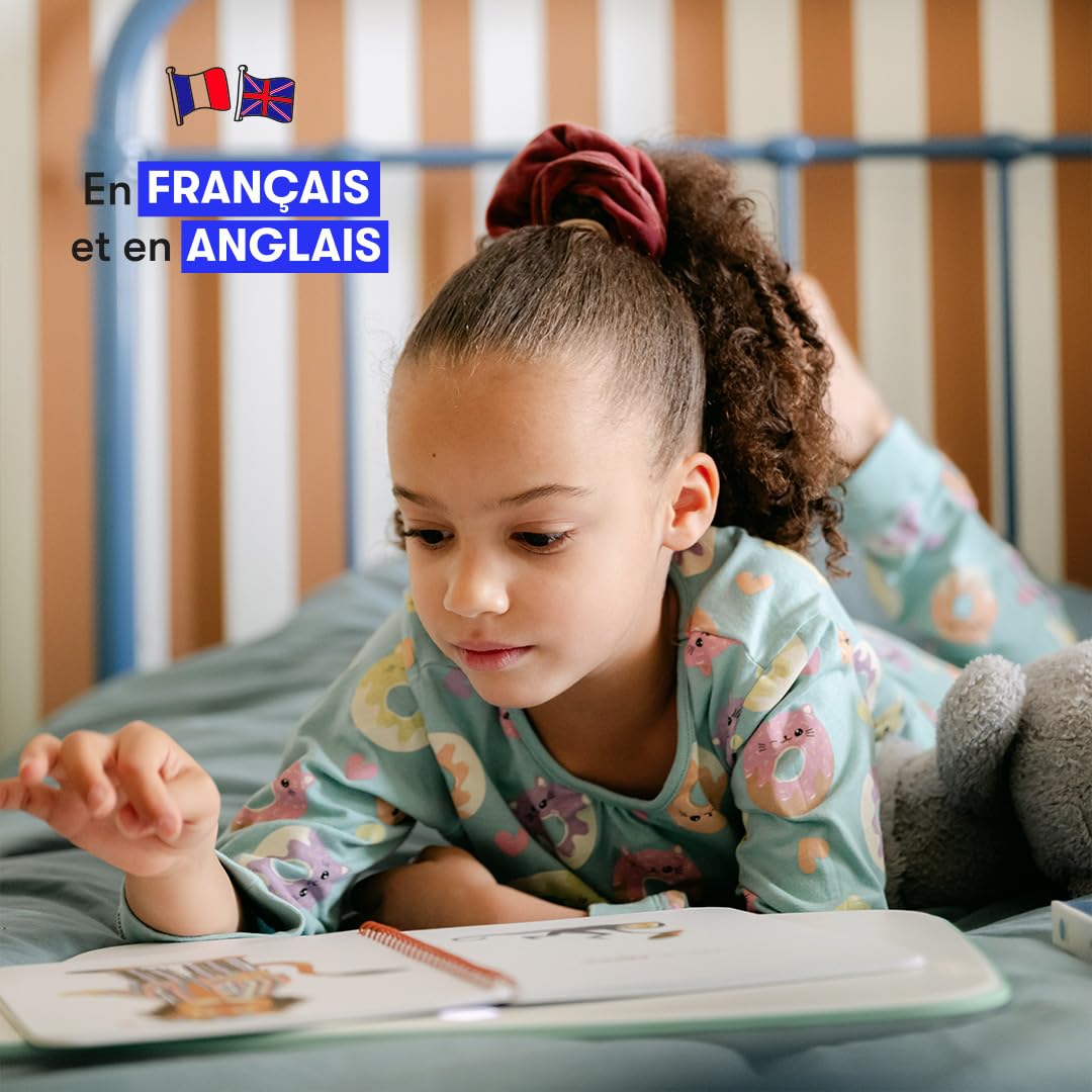 Tablette Lecture Enfant - Histoire Tactile Enfant - Pack Console & Livres pour Les Plus Petits (+3 Ans) - Verte - Paco et la Fanfare - Le Premier Jour de Minusculette - Fabriqué en France
