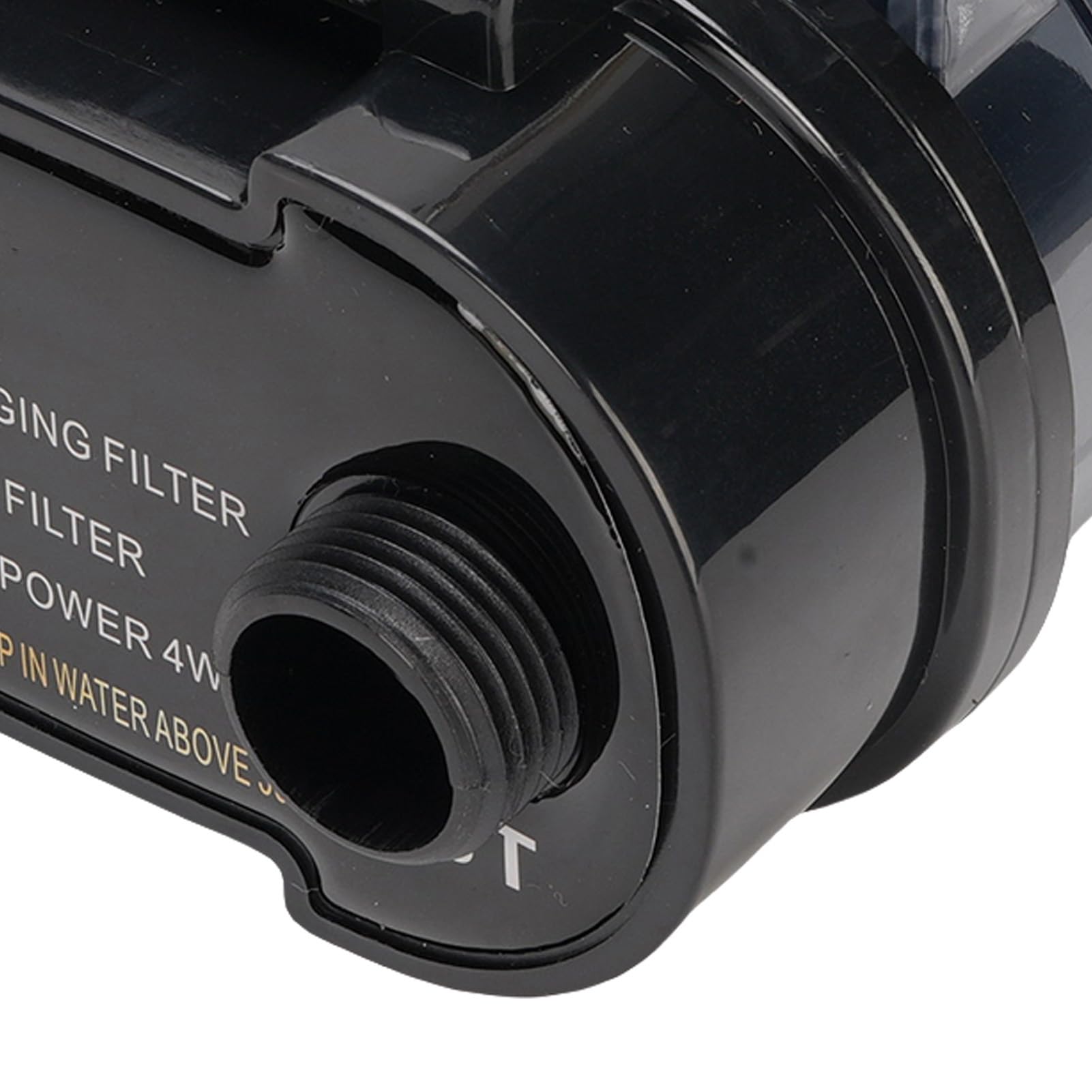 CHICIRIS Filtro per Acquario Montato a Parete, Filtro Esterno per Acquario 300L/H 4W con Protezione Basso Livello dell'Acqua, per Acquari Stagni All'aperto Stazioni di Lavaggio per (Spina Europea