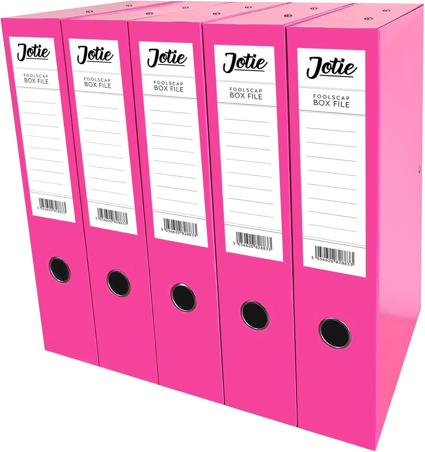 Box File with Lock Spring Ring Pull & Catch Glossy Finish 75mm Spine Ideal Document Organiser for Office School Paperwork Storage Foolscap Box Files