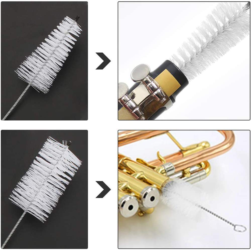 Kit Pulizia Tromba - 3 Spazzole Per Bocchino E Valvole, Accessori Strumenti Ottoni - Foto 9