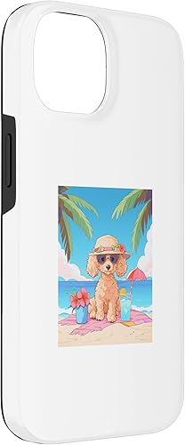 Miniatura 6 de Funda de verano divertida para iPhone 11 Pro Max Toy Poodle Beach