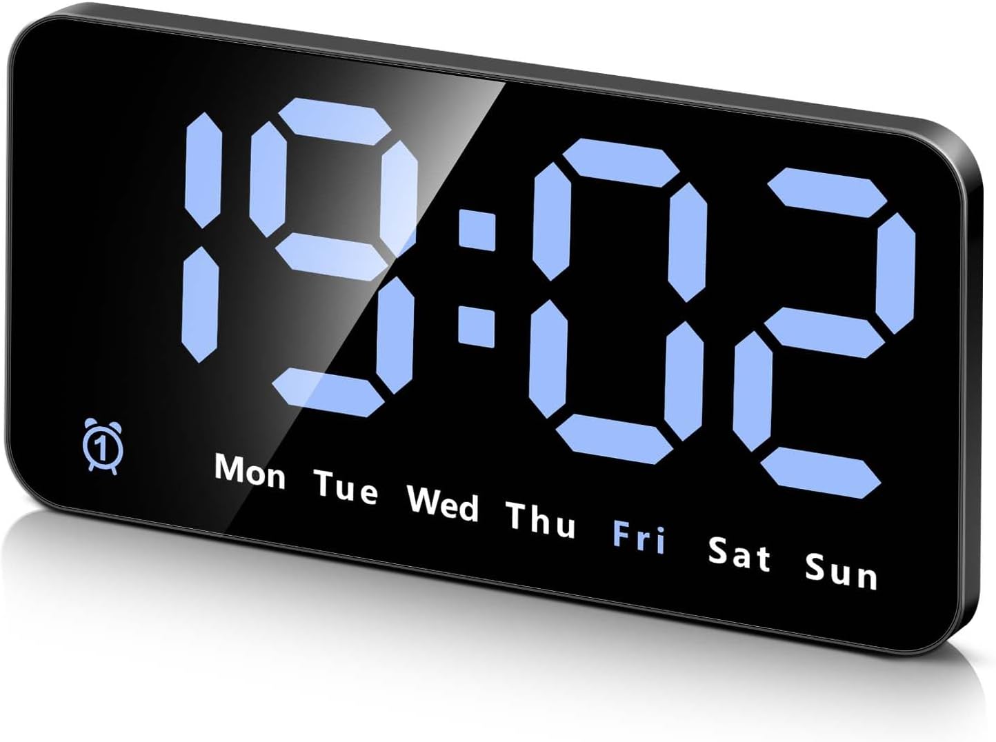 321Wasay LED Digital Alarm Clock Battery Powered, USB Small Digital ...