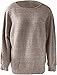 Kenhansion Womens Crewneck Long Sleeve Shirts Fall Winter Tunic Tops Business Pullover Sweaters Fashion Casual Comfy Blouses (Grey,Medium)