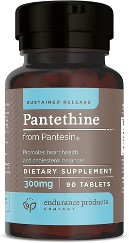 Pantethine de Pantesin, liberación sostenida de 300 mg, 90 tabletas, Endurance Products Company