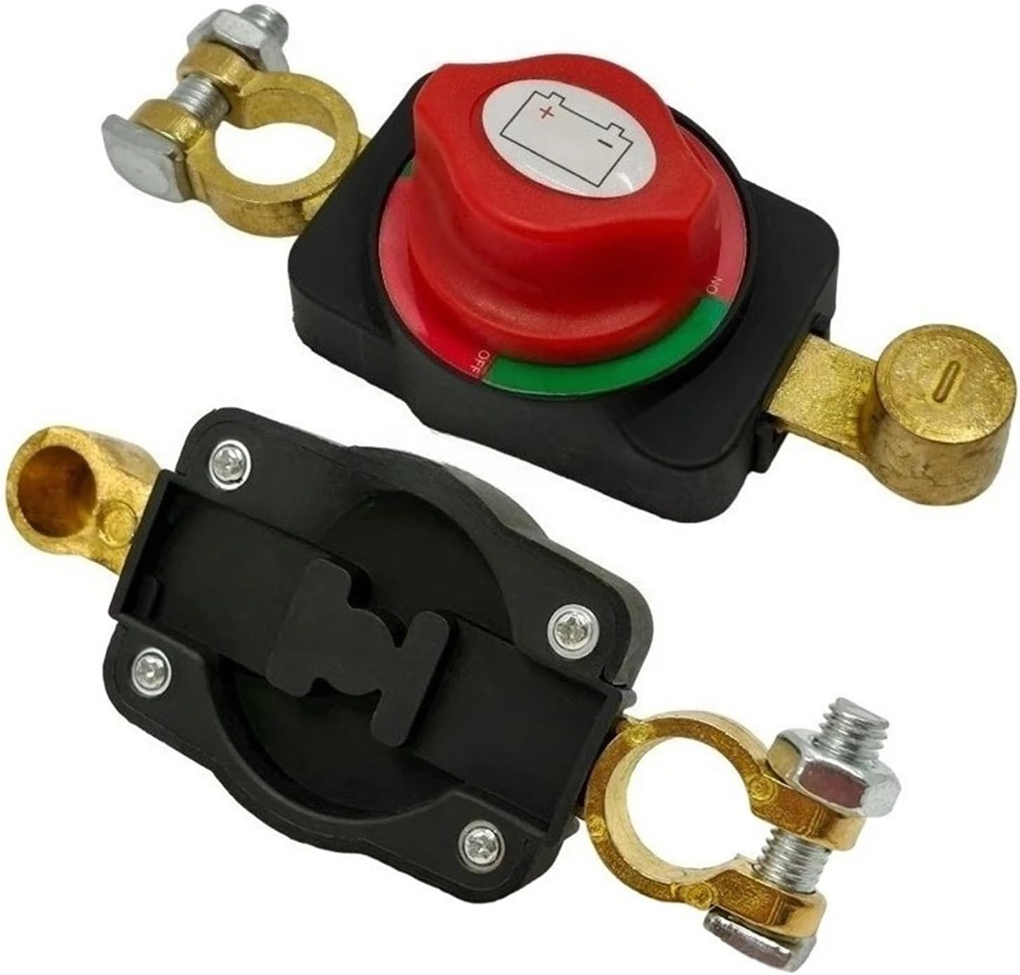 Disconnect Switch On/Off – Isolator Power Protector for Vehicles | Leakage Protection & Protection | Universal Cut-Off Switch fit for Car Truck Boat Marine(Zinc alloy version-A)