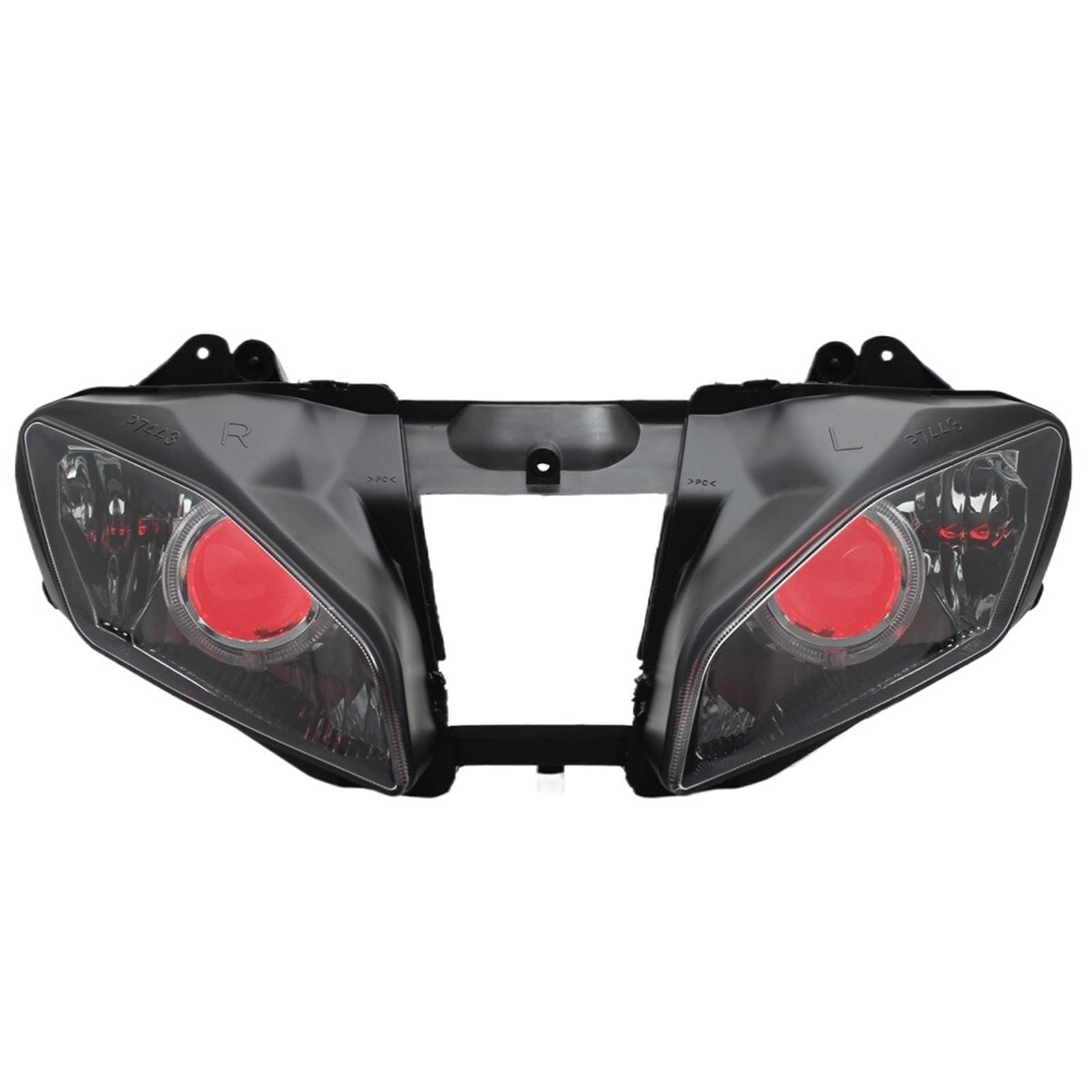 Dirt Bike Reflektor Motocykl Head Light Pasuje do YZF R6 2006 2007 reflektor motocyklowy Angel Eyes reflektor LED reflektor HID montaż