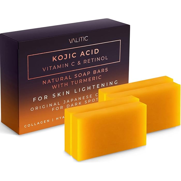 Buy Valitic Kojic Acid Vitamin C and Retinol Soap Bars with Turmeric