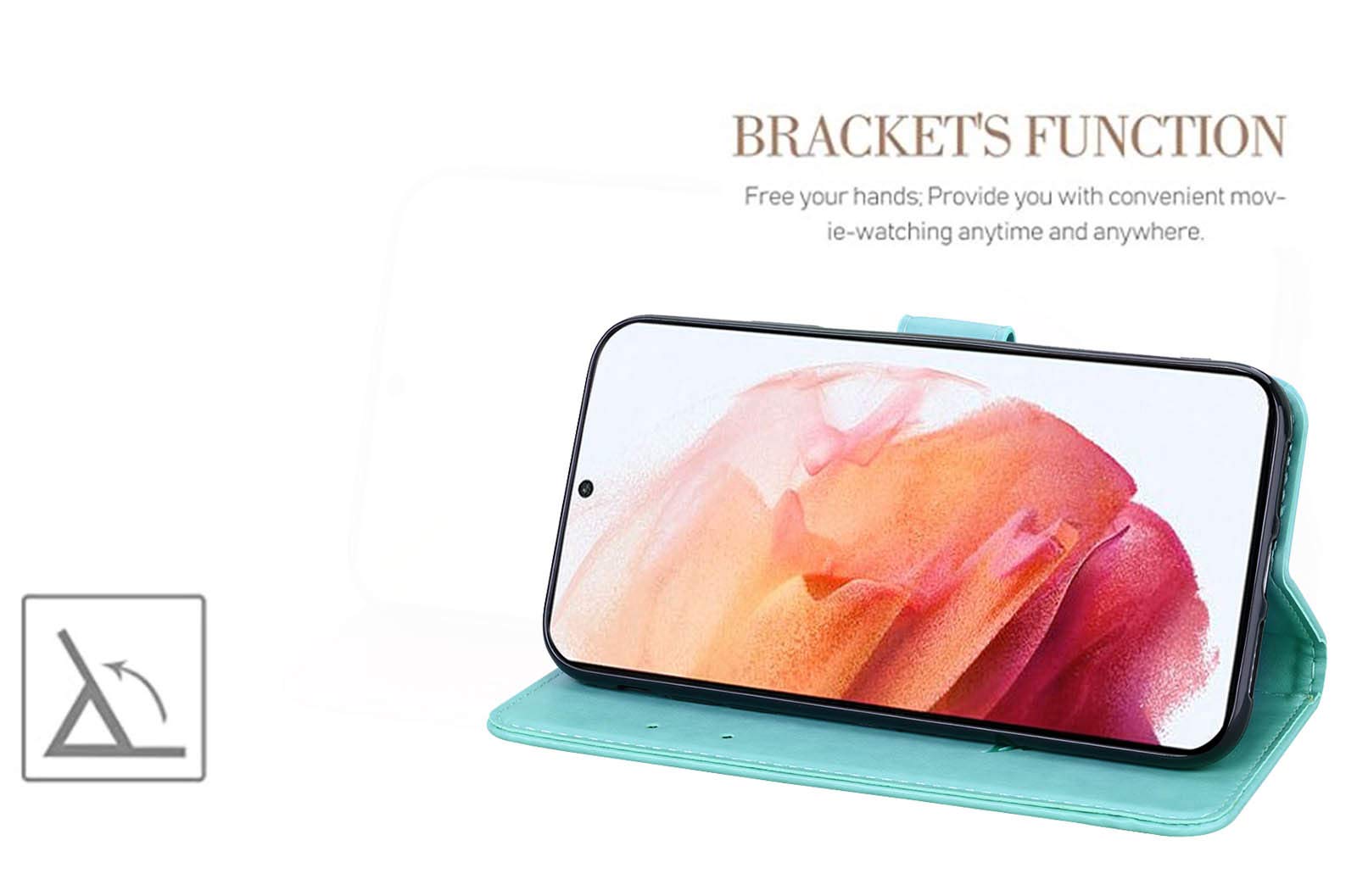 GOKEN Cover Portafoglio Per Realme C55: Custodia Flip In PU Pelle Con Slot Carte E Portamonete, Supporto, Chiusura Magnetica, Blu