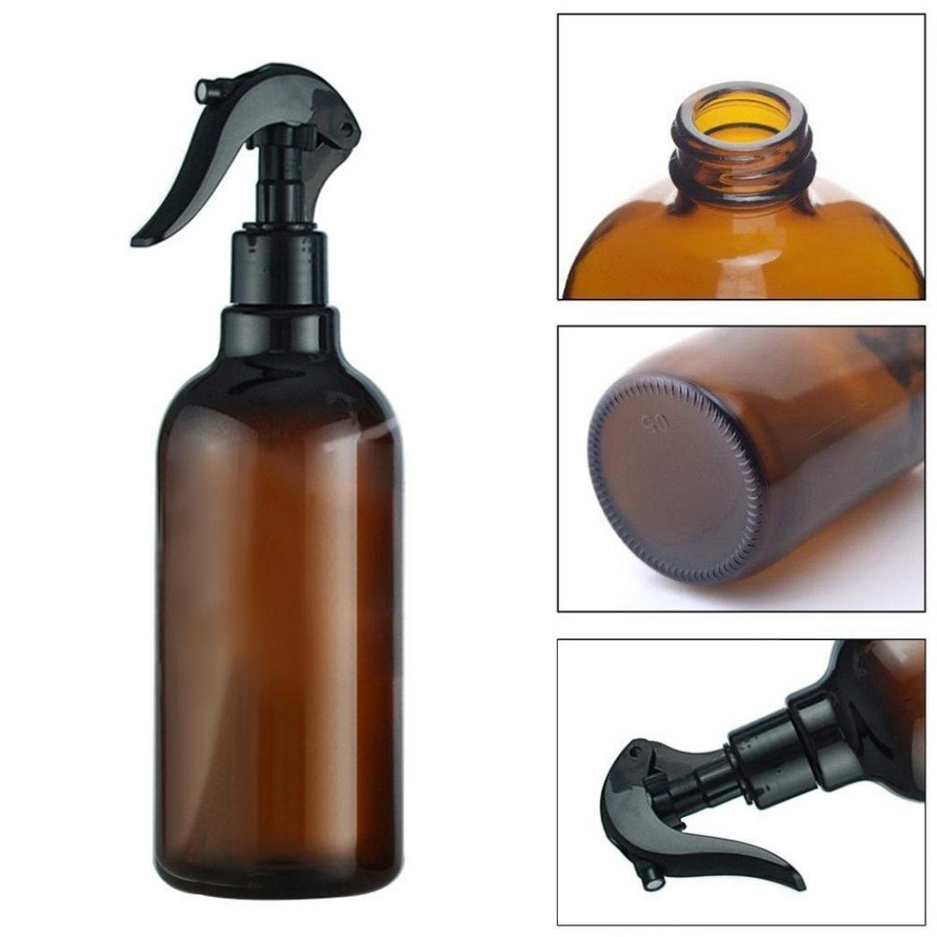 Botellas De Spray De Vidrio ámbar 480 Ml - Pack 3 Unidades, Boquilla Ajustable, Para Plantas, Limpieza, Cuidado Cabello