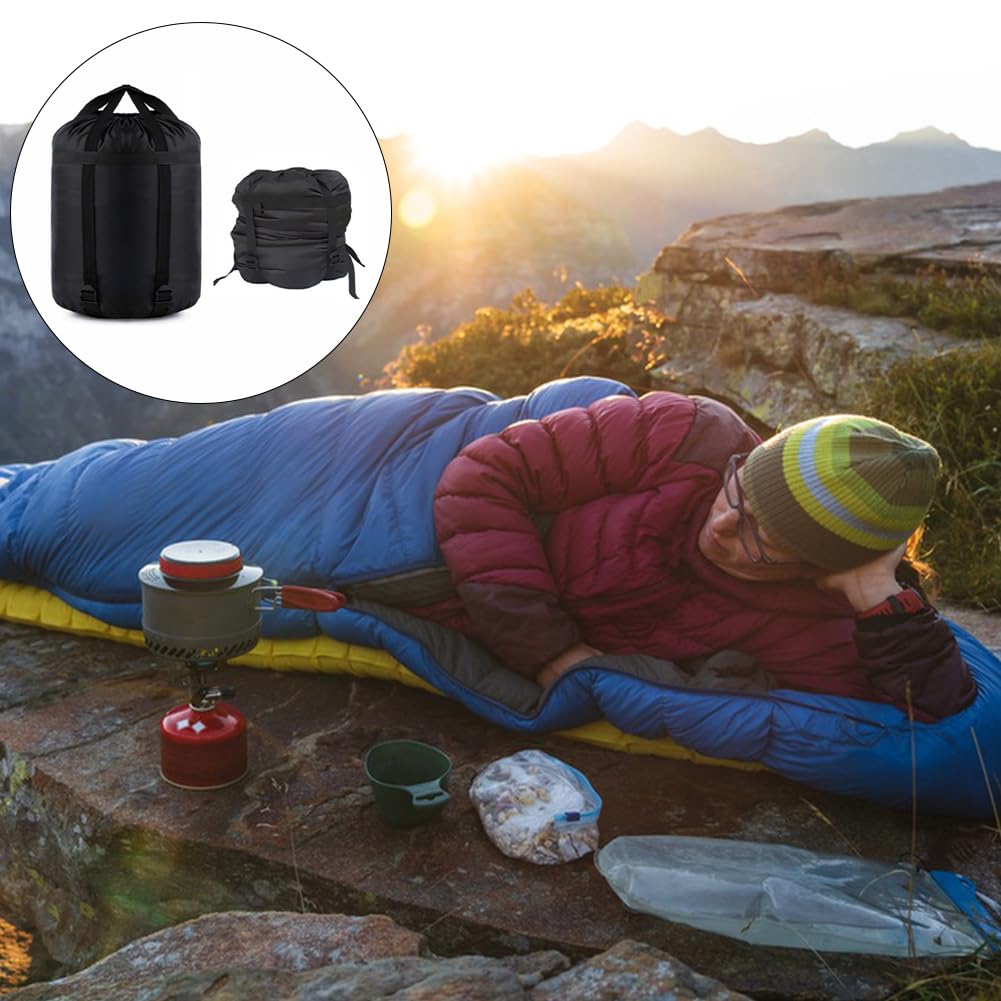 Sacca Compressione TRIWONDER - Per Sacco A Pelo E Tende, Risparmio Spazio, 4 Cinghie - Foto 5