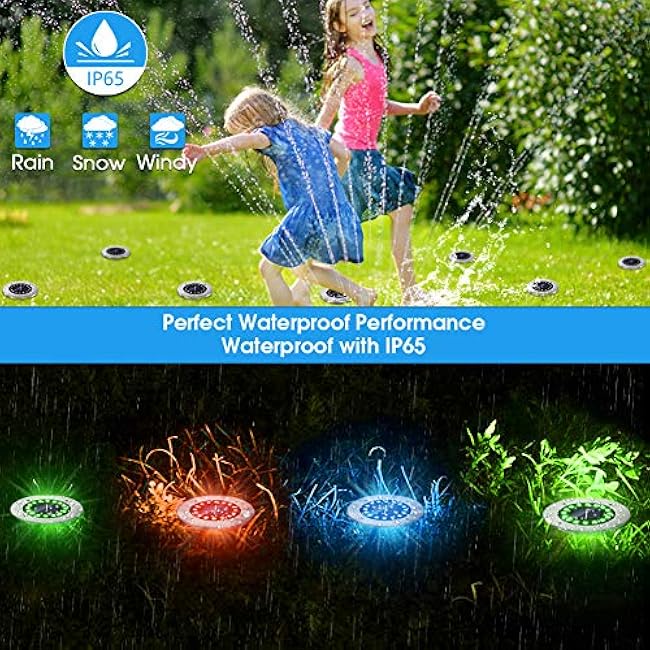 NFESOLAR Solar Lights Multi-Color 8 Pack