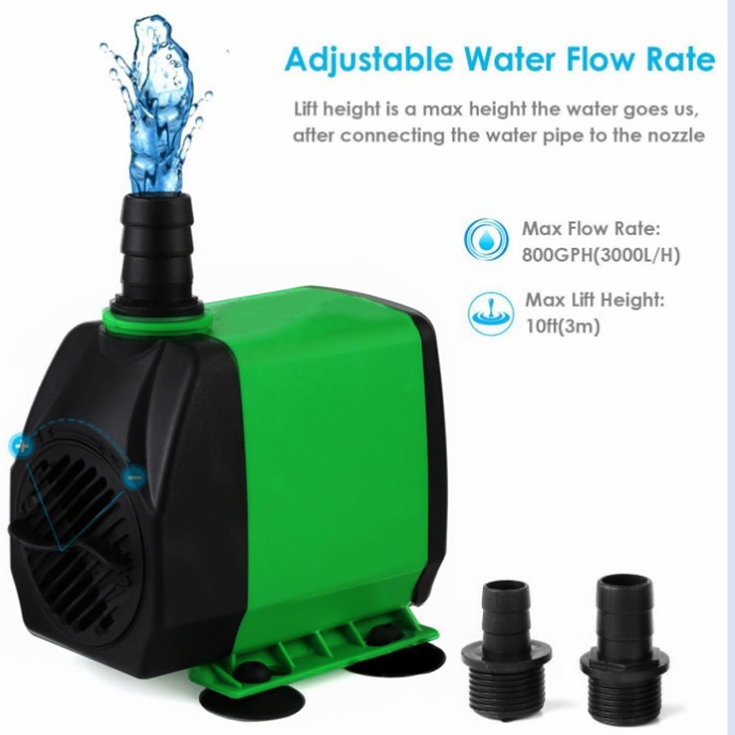 Conjunto De Cascada Estanque Jardin,Conjunto De Cascada para Estanque De Acero Inoxidable De 30 Cm,3000l/Hora,Cascada Decorativa para Jardines y Fuentes,48w,para Decorar Estanques En Jardines