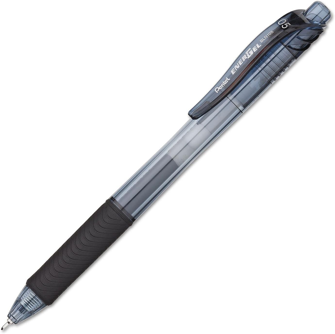 Pentel - EnerGel-X Retractable Roller Gel Pen, .5mm, Black Barrel, Black Ink - 24/Pack
