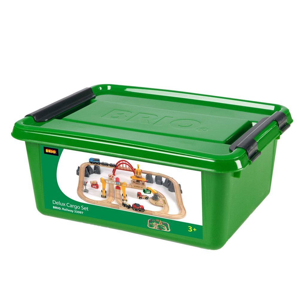 Amazon | Brio Cargo Railway Deluxe Set [並行輸入品] | 電車・レール