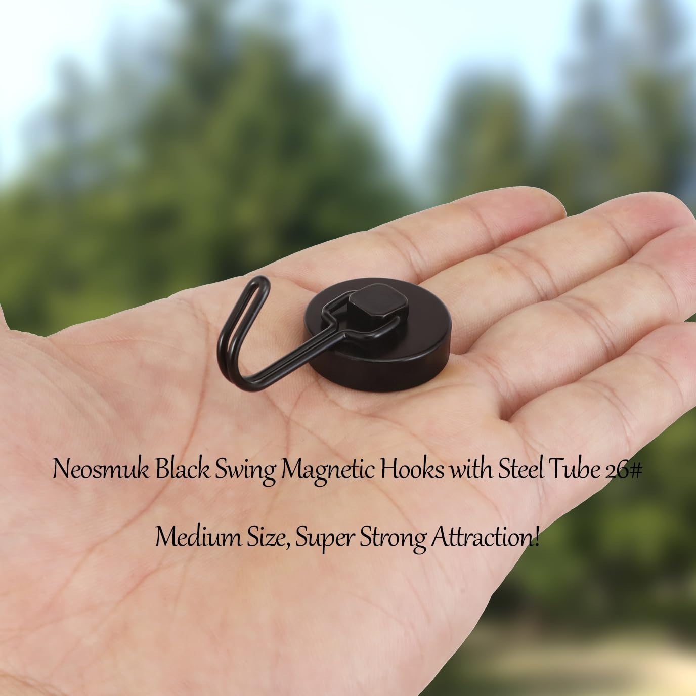 Neosmuk Swing Magnetic Hooks for Cruise Cabins, Heavy Duty 60lb Strong Magnet Hooks, Cruise Essentials for Ship Fridge, Wall - Image 2