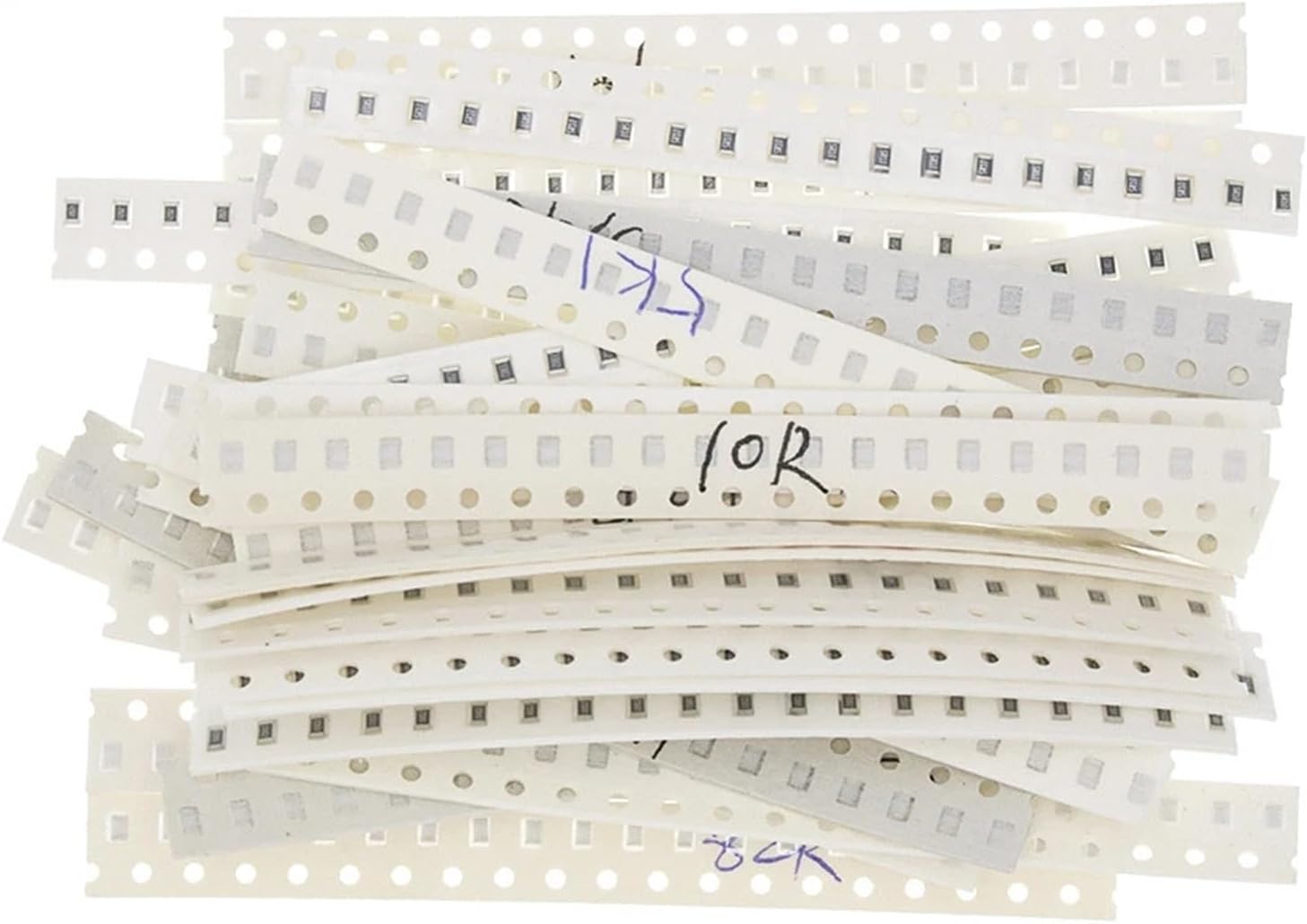 10ohm-910k Resistors kit 80values 5% SMD Resistor 0402/0805/1206/2010 Assortment kits 10R 100R 1K 10K 100K 1.2k 12K 120K(1206-2000pcs)