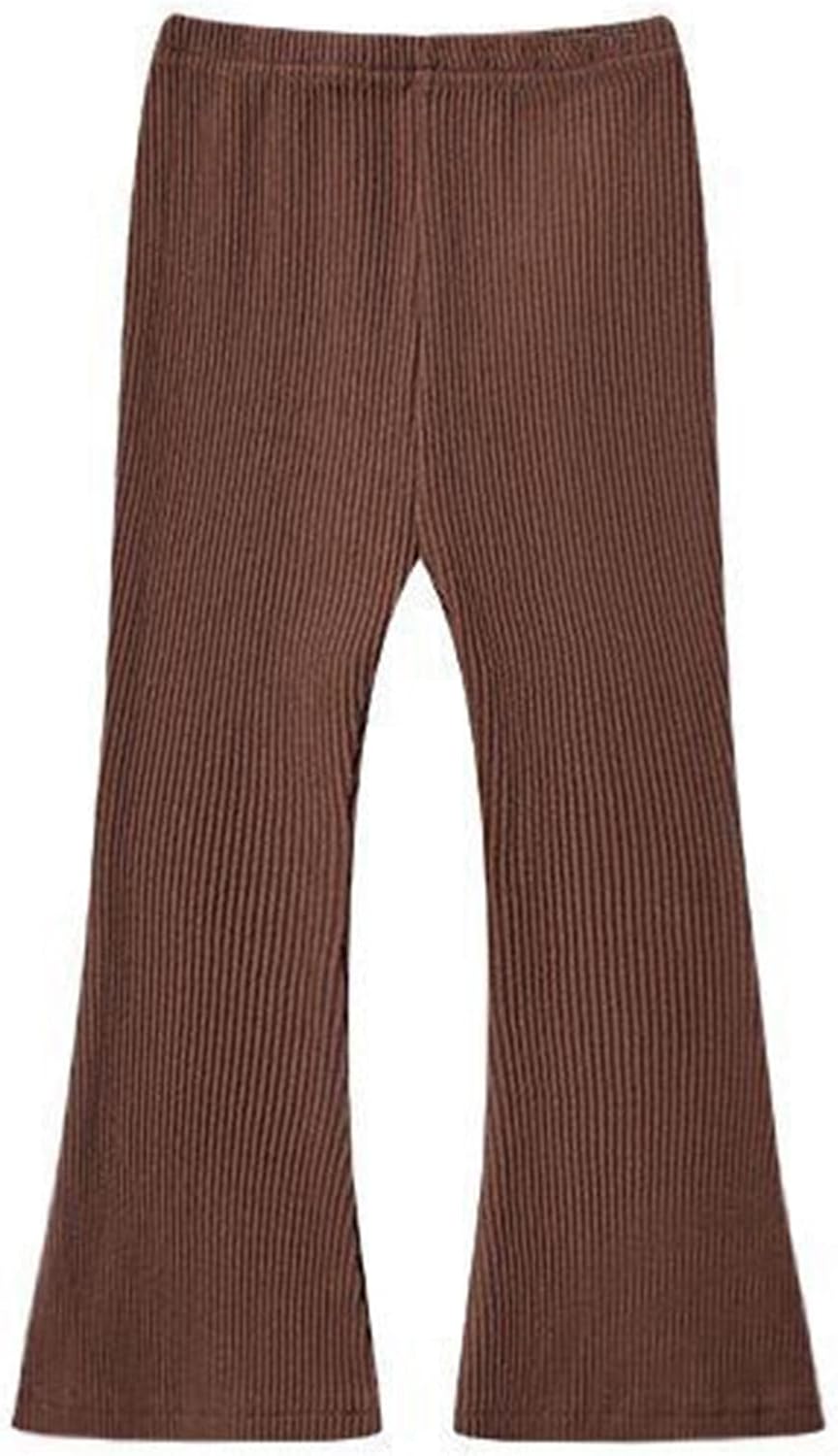 Stylish Girls Pants Elastic Waist Flare Bottoms Casual Leggings Comfortable Long Trousers for Everyday Wear