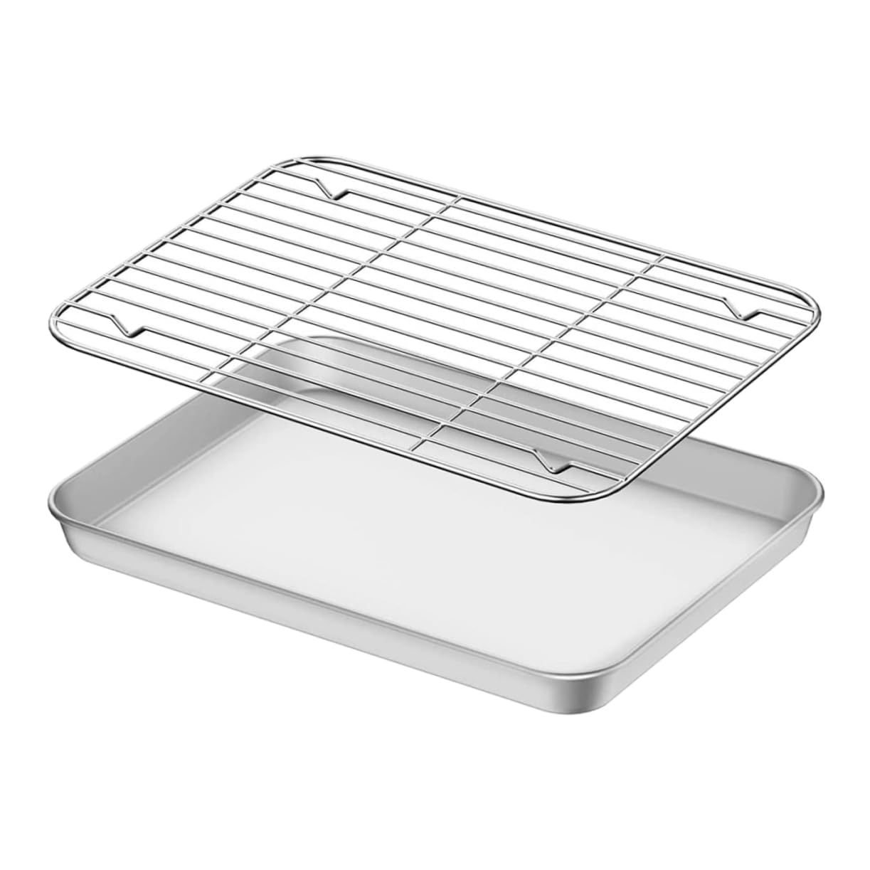 Bandejas Para Hornear De Acero Inoxidable Rejilla Para Hornear Accesorio Para Conveniente Para Uso Cocina y Camping