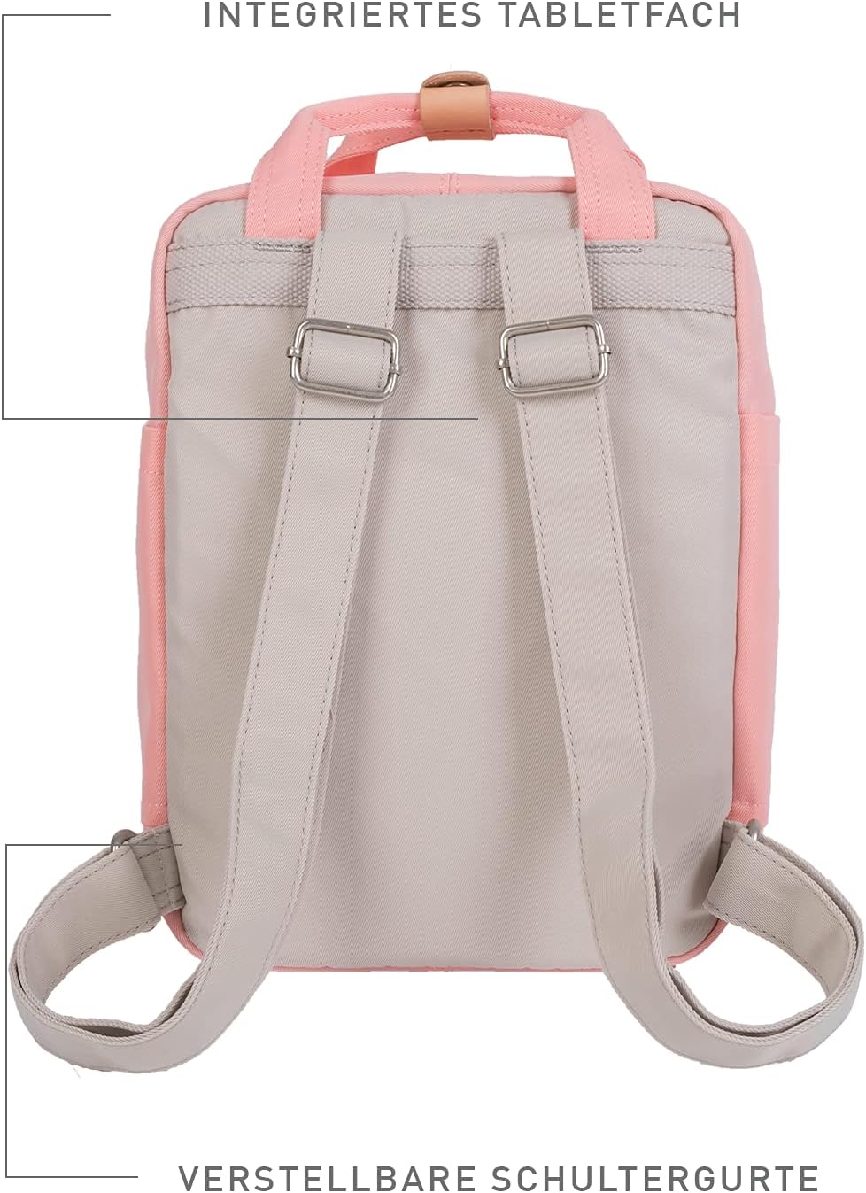 Fеаturеd Prоduсt Doughnut Women's Backpack Handbags, Stone X Light Coral, One Size Tор Brаndѕ Doughnut Women's Backpack Handbags, Stone X Light Coral, One Size