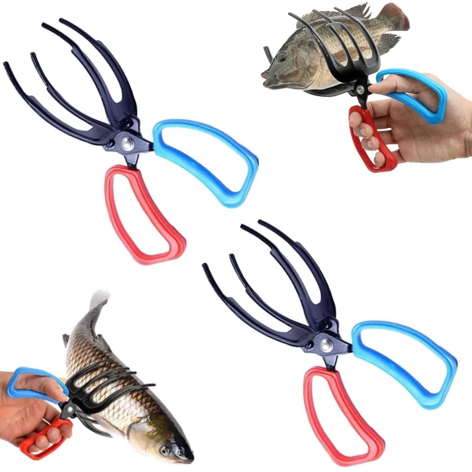 limveso 2 &amp; 3 Fish Gripper, Metal Fishing Control Clamp, Fish Claw Gripper
