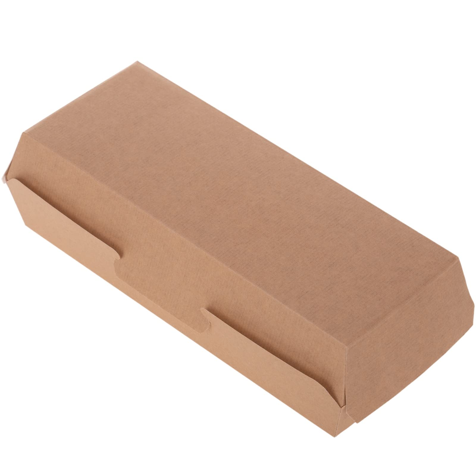 Cajas “panini” Take Away de cartón reciclable 50 uds de 26.5 x 12.2 x 7 cm Natural