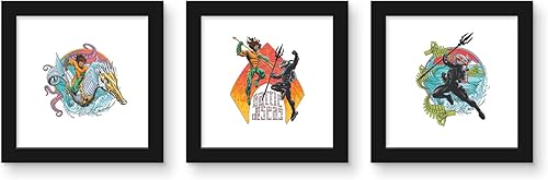 Trends International Gallery Pops DC Comics Movie Aquaman and the Lost Kingdom - Battle of the Seas Wall Art Bundle (3-Pack)
