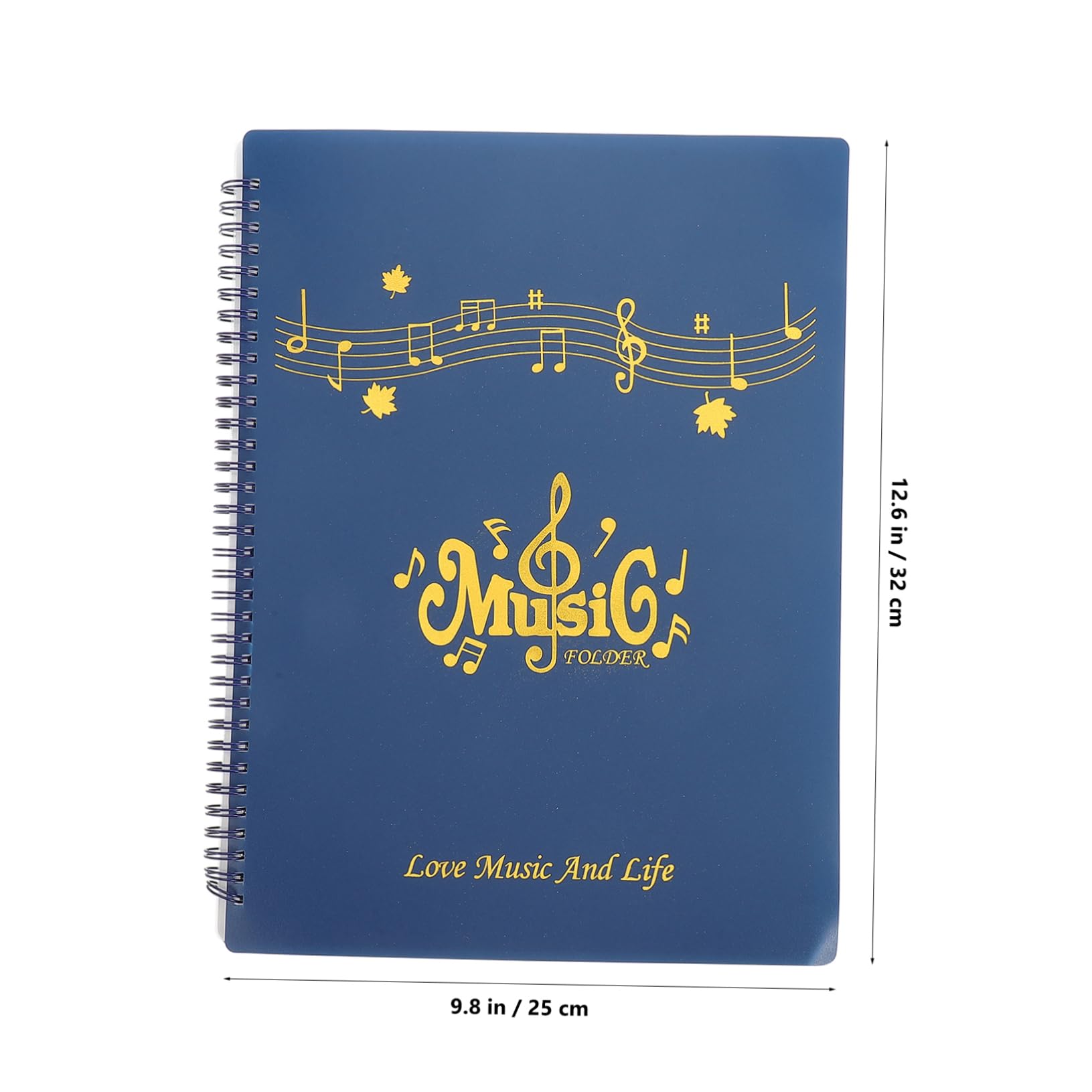 Milisten Sheet Music Holder Non-Glare Music Folder 30 Page Capacity Retro Cover Design