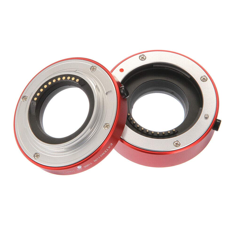 Hersmay Autofokus Makro Zwischenringe MFT (10mm, 16mm) Micro Four Thirds M4/3 für Panasonic G3 G5 G6 G7 GX8 GX9 GH1 GH2 GH3 GH4 GH5 GH6 EPM1 EPM2 EPL1 EPL2 EM1 EM5 E-M10II E-M10III E-M10IV Pen-F