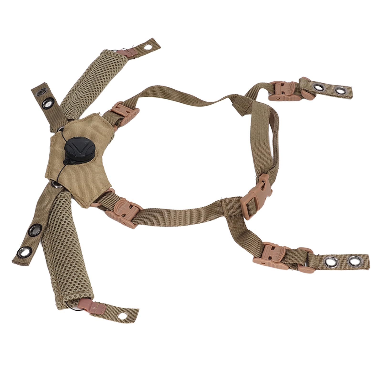 Muiltvoe Helmet Dial Suspension System Chin Strap, Adjustable Nylon Comfortable Sturdy Durable, with 4 Fastening Screws for Fast MICH Wendy Helmet