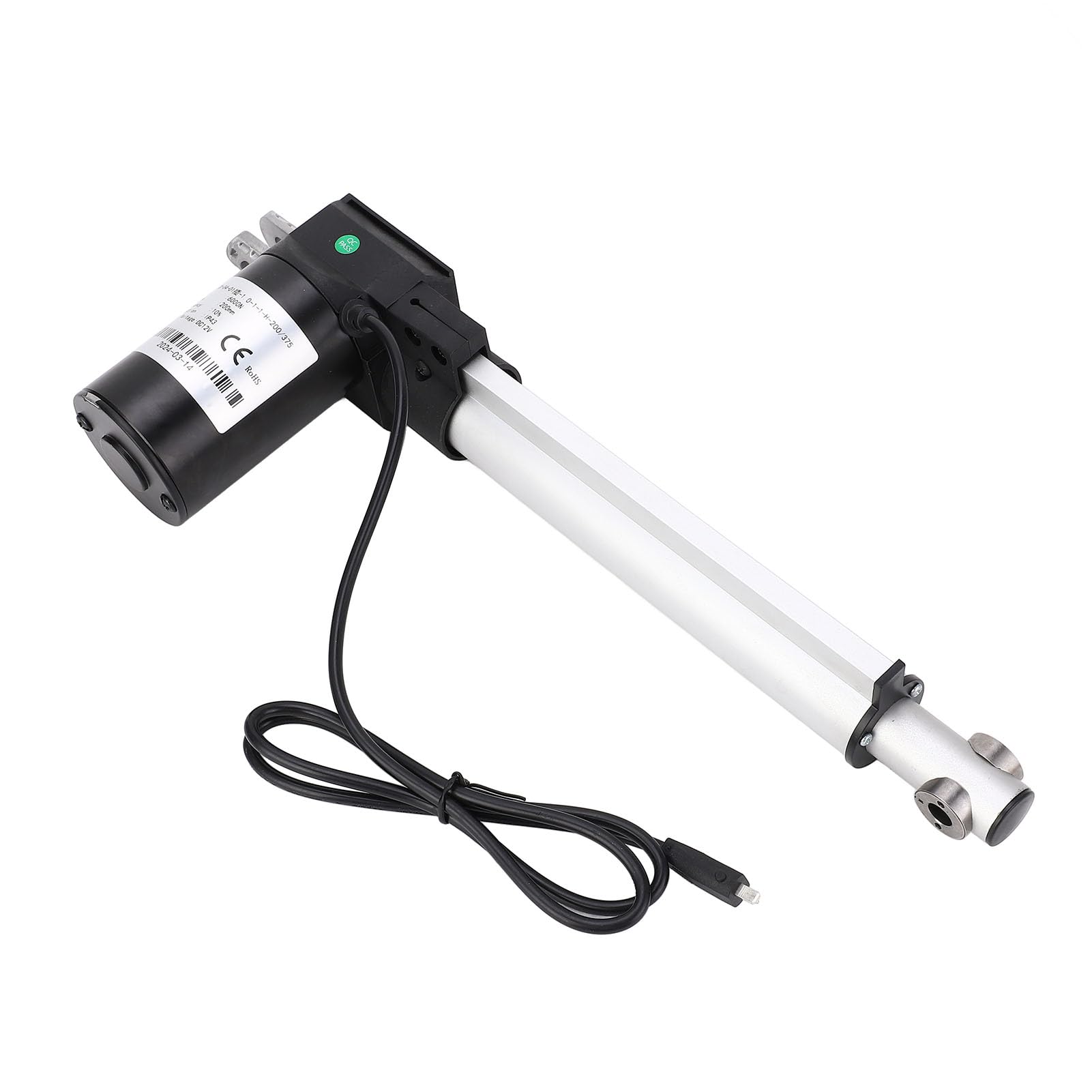 YWBL-WH Actuador Lineal Eléctrico, 200mm de, Capacidad de 6000N (12V)