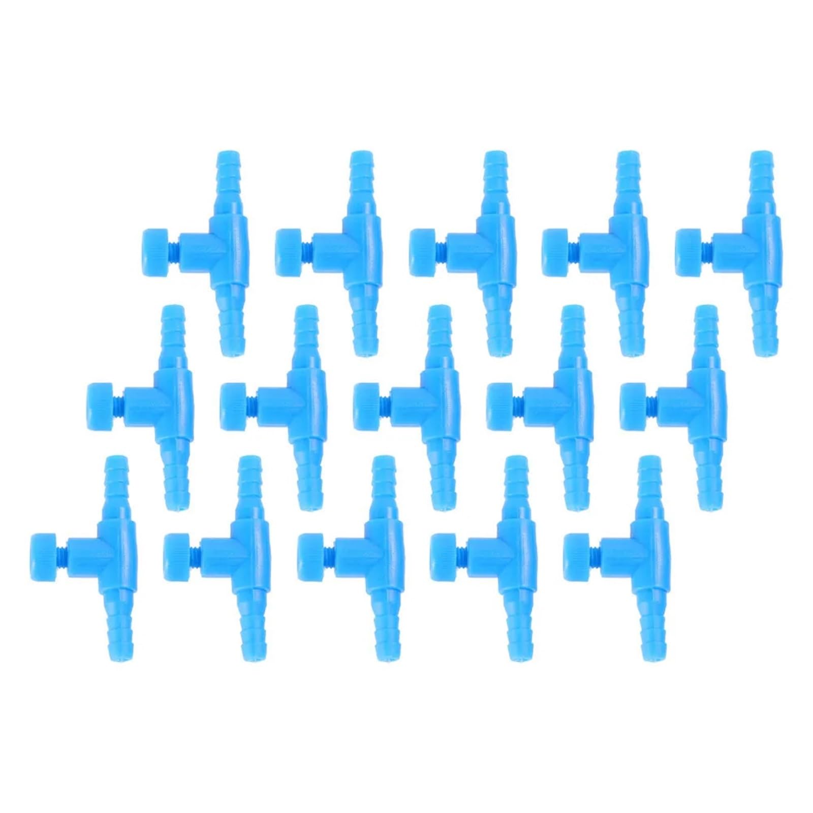 Válvula de aire para acuario, 100 unidades, válvulas de acuario en forma de T, ABS premium, regulador de flujo de aire para distribución de oxígeno, compacto profesional para bombas, sistemas de