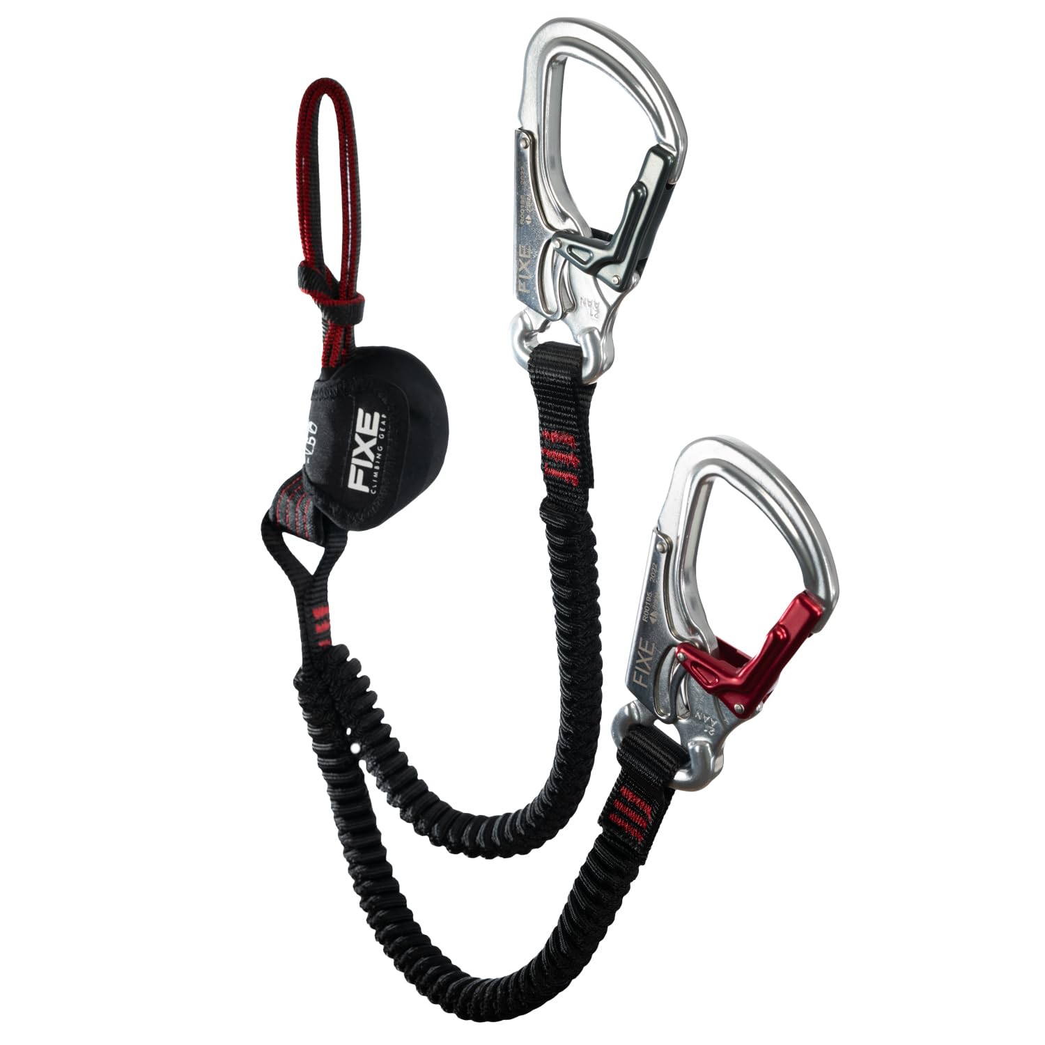 FIXE - Kit Ferratum Cinchless + Arnés Explora + Casco Pararocs TU, Disipador Vía Ferrata sin Anillo Ventral, Arnés Ajuste Rápido, Casco ABS EPP Ligero, EN958, EN12277, EN12492
