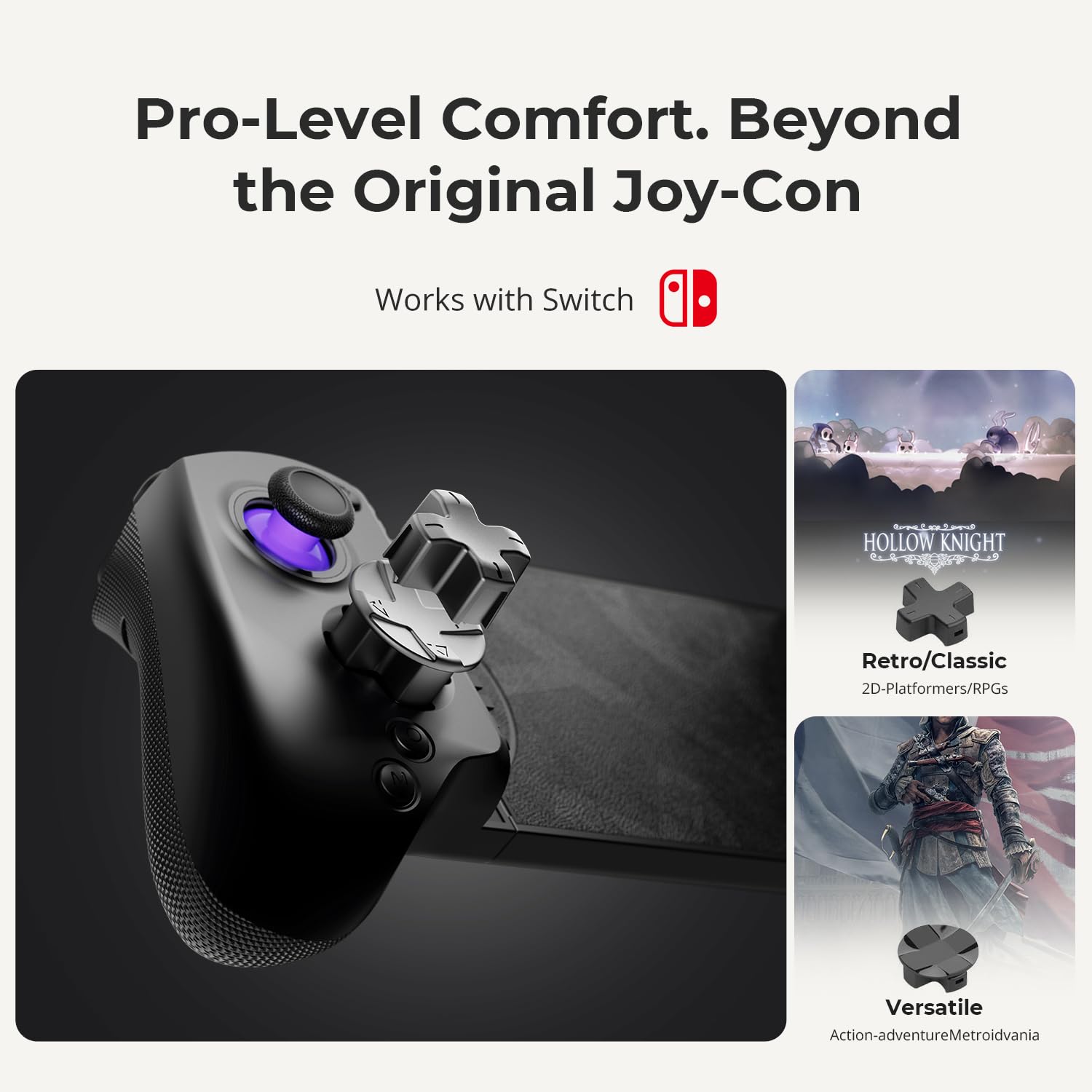 S8 - Controlador de juegos móvil Bluetooth azul retro para iPhone 15/16/17, iPad, teléfonos Android, tabletas, Switch 1 y 2, gamepad inalámbrico con gatillo de joystick Hall, botones traseros