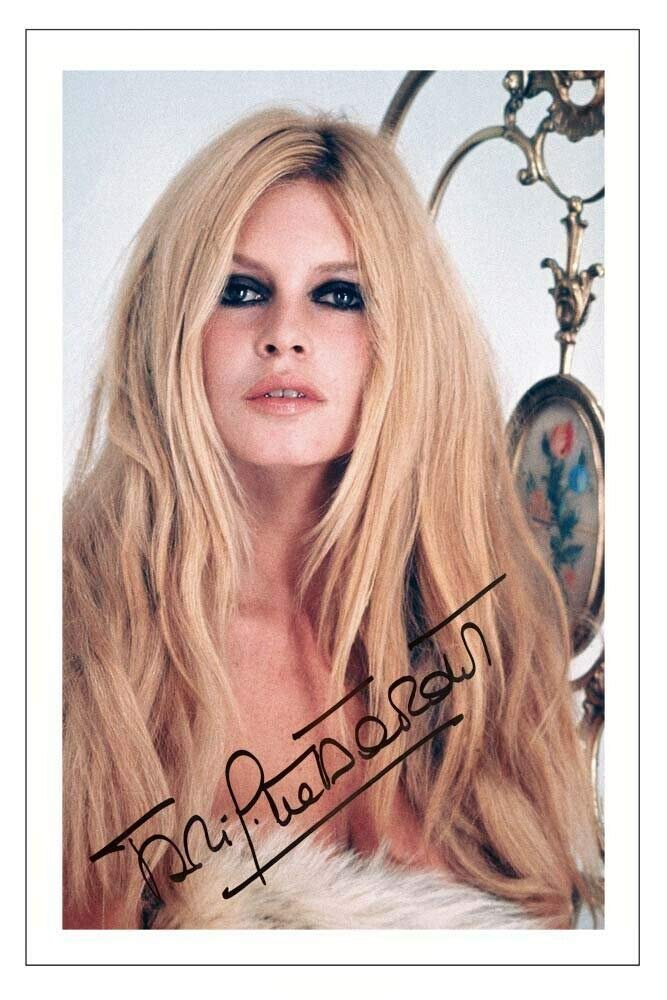 DW Brigitte Bardot Autograph Signed 6x4 Photo